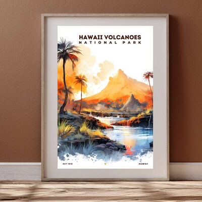 Hawaii Volcanoes National Park Poster, Travel Art, Office Poster, Home Decor | S8 - image4